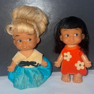💙🧡Two Pee wee dolls from 1965